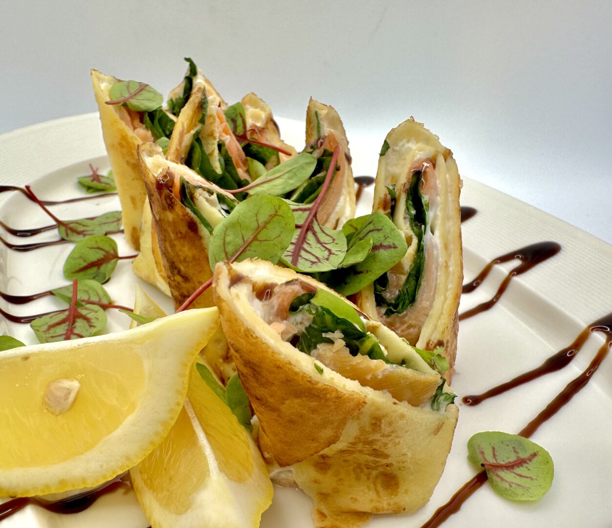 Salmon Crepes Rolls 